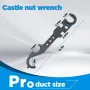 Versatile Combination Wrench Multi-Function Spanner Premium Carbon Steel Construction Compact Portable Maintenance Tool 12.3 Inches