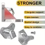 Zinc Alloy Corner Bracket L Shaped Support Connector 10 Pack Rust Resistant Heavy Duty Screws Included Furniture Hardware for Tables Chairs Shelves Cabinets