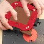 Aluminum Corner Template Set for Router Table Arc Cutting R10-R15-R20-R25 R30-R35-R40-R50 Woodworking Tools High Precise