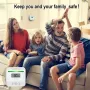 EcoSafe Compact Carbon Monoxide Sensor Lightweight Portable Safety Alert Device Digital Reading Travel Essential for Home Kitchen RV Car Hotel