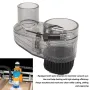Sepatu Debu Router CNC Diameter 45mm/52mm ABS Bening dengan Selang 38mm Sikat Nilon Berkualitas Tinggi Tinggi Penyesuaian Magnetik untuk Motor Spindel