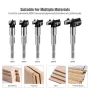 5PCS 7mm Shank Hinge Boring Drill Bit Woodworking Hole Opener 15mm 20mm 25mm 30mm 35mm Cutting Diameter