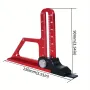 Adjustable Table Saw Depth Gauge 0-60mm with Metric and Inch Scale Aluminum Installing Blade Router Bits Height Measuring Gauge