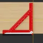 Adjustable Multi Angle Horizontal Ruler 90 Degree Square Measuring Ruler Aluminum Alloy Triangle Ruler For Engineer Carpenter