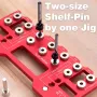 5mm 1/4 Inch Aluminum Alloy Cabinet Hardware Jig Pocket Hole Jig Drill Guide Shelf Pin Punch Locator for Straight Holes