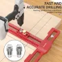 ENJOYWOOD TS-24 Scribing Ruler Multi-Function 400mm/600mm Snap-In Slider 360° Marking Thickened Base Adjustable Length 400mm/600mm for Precision Tasks