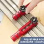 ENJOYWOOD 2PCS MFT Fence Dogs 19mm/20mm Desktop Dog Hole T-Track Hold Down Clamp Woodworking DIY Workbench Dog Hole Brackets