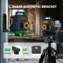 EU US Direct CIGMAN 3x360¡ã CM-701/CM-701SE Nível a laser de linha autonivelante para nivelamento de moldura de parede, bateria recarregável, controle remoto e suporte magnético incluídos, distância de trabalho de 100 pés CM-701/CM-701S