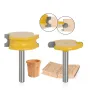 2PCS Canoe Flute and Bead Router Bit Set Precise Cutting Tool Ideal For Decorative Edges Long-Lasting Performance 1/2\ 1/4\ 6mm 8m 12mm