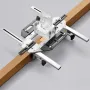 Aluminum Alloy Door Hinge Jig Guide Woodworking Hole Opener Door Slotting Locator Door Lock Jig for Door Lock Installation