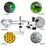 MUSTOOL 3.5X 90X Simul-Focal Double Boom Stand Trinocular Stereo Zoom Stereo Microscope 24MP 4K HDMI-compatible Camera 56 LED Light Microscopie