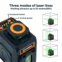 EU US Direct CIGMAN CM-605 Green Laser Line Level with 360° Horizontal and 120° Vertical Lines Adjustable Brightness IP54 Durability Rechargeable Lithium Battery Versatile Laser Modes Superior Visibility Ideal for Indoor and Outdoor Projects