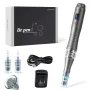 Dr. Pen Ultima M8 Professional Micro Needling Pen with Digital Display Adjustable Needle Length 0-0.3mm Aluminum Skin Care Beauty Pen Home Use Cordless Device 2 x 16-Pin Cartridges Included