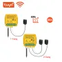 Tu-ya Wi-Fiパワーメーターモニター、リアルタイムエネルギー消費モニタリング、0.2-80A電流測定、電力統計、AlexaおよびGoogle Home対応、簡単インストール、2.4GHzワイヤレスルーター対応