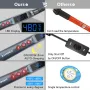 Handskit 90W 927 LED Digital Soldering Iron Kit 110V/220V Adjust Temperature Electrical Soldering Iron 4 Wire Core Welding Tools
