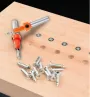 2.8-4mm Wood Countersink Drill Bit Set HSS Tungsten Steel 45# Steel Body High Precision Durable Wear Resistant Tapered Drill Bits