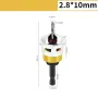 4-in-1 Countersink Drill Bit Set with Low Friction Depth Stop 6.25mm Shank Tungsten Steel Drill Bits 2.8mm 3.2mm 3.5mm 4.0mm Drill Bits for Woodworking Metalworking
