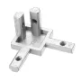 Machifit 3 Way Inside Corner Connector Joint T Slot 90 Degree Bracket for 3030 Series Aluminum Extrusions