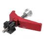 HONGDUI Red Quick Acting Hold Down Clamp Aluminum Alloy T-Slot T-Track Clamp Set Woodworking Tool for Woodworking Table