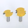 2PCS Canoe Flute and Bead Router Bit Set Precise Cutting Tool Ideal For Decorative Edges Long-Lasting Performance 1/2\ 1/4\ 6mm 8m 12mm