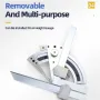 Universal Angle Ruler 0-320 Degrees High Precision No Parallax Carbon Steel Chrome Plated Laser Scale Angle Finder Protractor for Woodworking