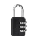 Zinc Alloy Miniature Combination Lock 532510mm Black Secure Luggage Pouch Storage High-Quality Durability