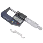 ETOPOO Digital Vernier Caliper with Dual Round and Pointed Heads High Precision 0-25mm Height Gauge for Measuring Outer Diameter - Perfect for Machinists and Engineers.