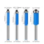 23pcs 6mm 1/4 Inch Shank Tungsten Carbide Flush Trim Pattern Router Bit Set with Bearing Milling Cutter for Wood Woodworking End Mill