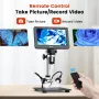 Microscopio digitale MUSTOOL DM9 Pro compatibile con HDMI con copertura riflettente, schermo IPS da 7 pollici, microscopi con visualizzazione completa della moneta 1200X, microscopio professionale per saldatura da 16 MP