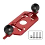 Router Multifunctional Base Plate Bracket Aluminum Alloy 2-in-1 Slotting 60-300mm Milling Diameter 300-800mm Adjustable Straight Edge 140-420mm Clamping 10-25mm
