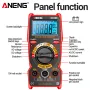 ANENG SZ309 SZ309pro Digital Multimeter AC DC Voltage Current Tester 600V 10A Resistance Capacitance Frequency Measurement Backlit Display Portable