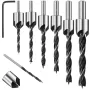 5/8PCS Countersink Drill Bit Set HSS4241 Titanium Coated 90° Chamfer 3-10mm Round Handle High-Speed Steel for Wood Metal Plastic