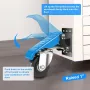 4PCS 600 LBS Heavy Duty Workbench Casters Kit Retractable Caster Wheels for Workbenches Machinery and Tables