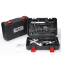 RX-009 Professional Knife Sharpener with 4 Whetstones Dual Clamps 360° Rotation Flip Design Fixed-Angle Stainless Steel Kitchen Chef Knife Sharpening Kit Abrasive Holding System Tools