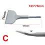 1pc SDS Plus Round Shank Electric Hammer Drill Bit Slot Flat Chisel Masonry For Light Concrete Impact Drill Widening Drill Bit