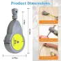 2m/6.56ft Rotape Tape Measure Compass with 10 Pencil Leads Measure Beam Compass for Drawing Circles and Lines