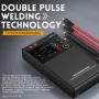 FNIRSI SWM-10 0,25 mm puntlasapparaat 4 versnellingen instelbaar DIY mini puntlasapparaat met dubbele puls 18650 accu lasapparaat ingebouwde 5000 mAh accu