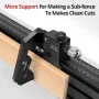 Guide de jauge à onglet en aluminium HONGDUI HD-KS22, support étendu pour table de scie à onglet pour le travail du bois