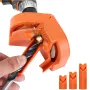 4 st elektrisk borrslipare professionell 11x6x7 cm snabbstål orange plast för litium- och AC-borrar multifunktionsverktyg