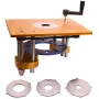 Woodworking Electric Wood Router Lift System with Router Insert Plate for Carving and Trimming Adjustable DIY Workbench
