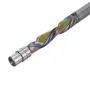 HONGDUI Compression Flush Trim Router Bit 1/4 Inch Shank 1/4 Inch Cutting Dia. Pattern Bit Bottom Bearing Double BB