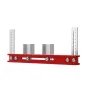 Closet Rod Mounting Fixture Template Tool Positioning Bar Punching Positioning Ruler 300x25x120mm Adjustable 1-90mm Wardrobe Boom Installation Tool for Closet for Mounting Cabinet Boom Drawer Bearings