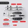 Aluminum Alloy Door Hinge Jig Guide Woodworking Hole Opener Door Slotting Locator Door Lock Jig for Door Lock Installation