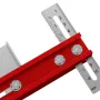 Closet Rod Mounting Fixture Template Tool Positioning Bar Punching Positioning Ruler 300x25x120mm Adjustable 1-90mm Wardrobe Boom Installation Tool for Closet for Mounting Cabinet Boom Drawer Bearings