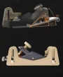 BRIDGE CITY TOOL WORKS HP-8 Mini Block Plane With Depth Skids High-Quality Tool Steel Blade Ideal for Planing Chamfering and Precision Woodworking