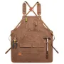 Multi-Pocket Design Canvas Apron for Hairstylists Bakers Coffee Shops Gardeners Woodworkers Restaurant Enduring