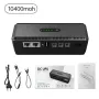 Mini fonte de alimentação ininterrupta DC UPS 5V 9V 12V saída para roteadores e câmeras, bateria de reserva de 18W, 10400mAh, plugue UE/EUA