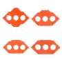 4pcs Orange Woodworking Straight Bevel Fast Locator for Trimming Machines Perfect Angle Positioning Mold