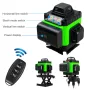 16 Lines 4D Laser Level, Green Laser Line, Self Leveling, Horizontal Lines &360 Degree Vertical Cross with 1/2 Battery for Outdoor