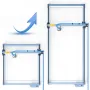 SCULPFUN S10 engraving area expansion kit for expanding the engraving area of S10 engraving machine to 950x400mm aluminum shaft directly installed